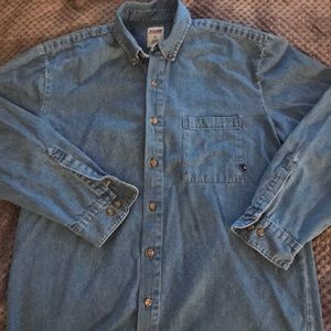 Dickies long sleeve denim button down